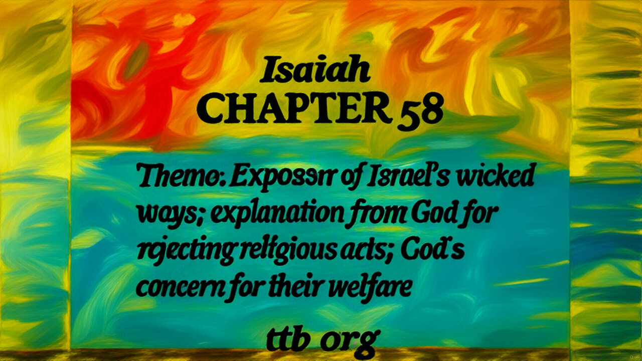Isaiah Chapter 58 (Bible Study)