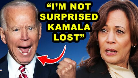 Joe Biden REAPPEARS | Admits He’s ‘Not Surprised’ Kamala Harris Lost