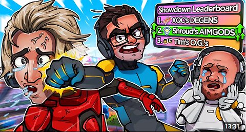 RACING STREAMERS TO RANK 1 IN A BATTLE ROYALE TOURNAMENT