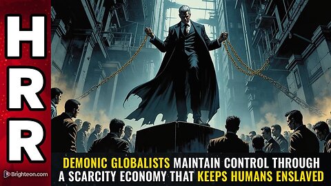 Demonic globalists maintain control through a SCARCITY ECONOMY that keeps humans enslaved
