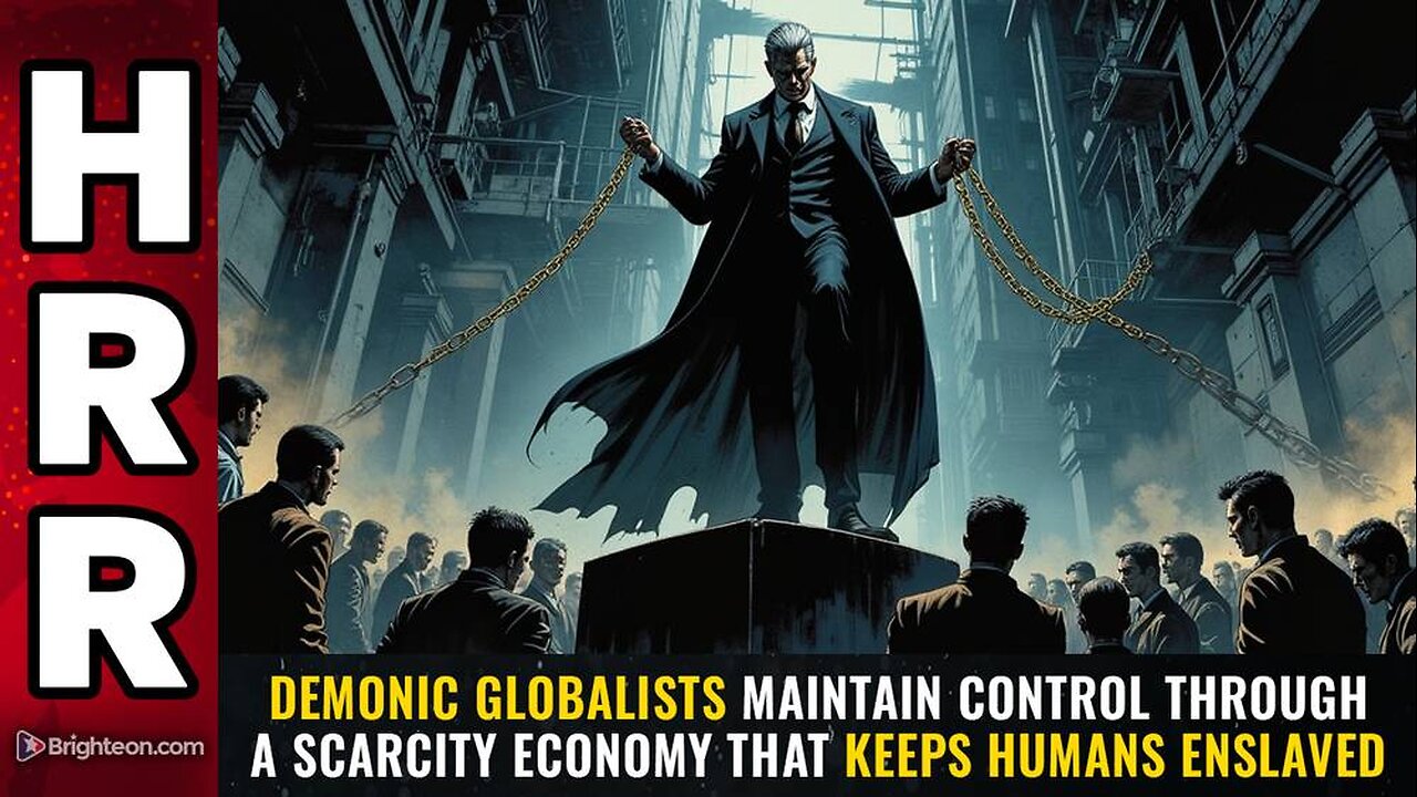 Demonic globalists maintain control through a SCARCITY ECONOMY that keeps humans enslaved