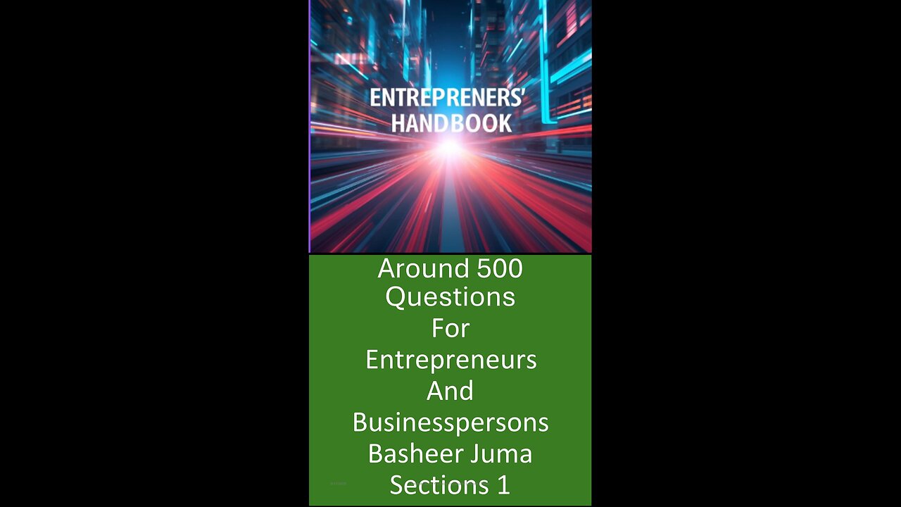 Entrepreneurs Quick Book- 01 of 10
