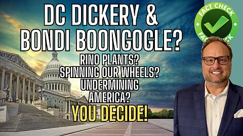DC Dickery and The Bondi Boondoggle? What's Going On In Washington?