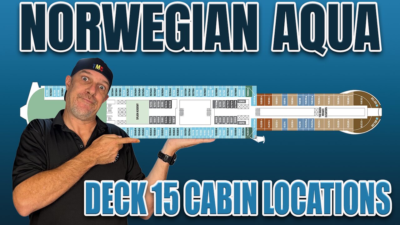 First Look! NCL Aqua Cabin Deck 15 | Tall Man's Cruise Adventures