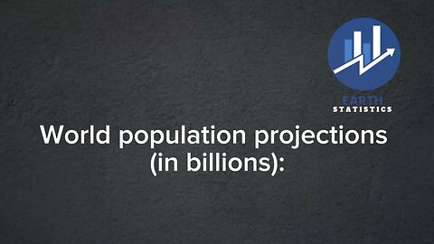 World population projections (in billions)