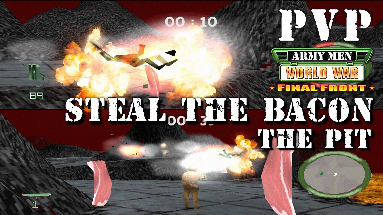 Army Men World War Final Front - The Pit - Steal the Bacon #3 (PSX) Multiplayer