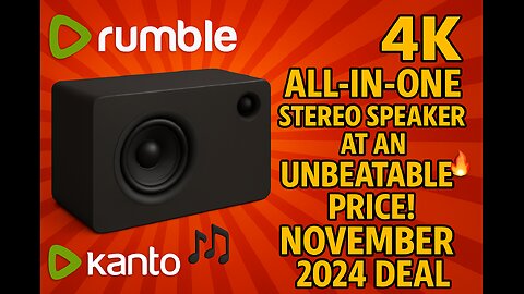 "🔊 Kanto Syd: All-In-One Stereo Speaker at an Unbeatable Price! 🎶🔥 | November 2024 Deal"