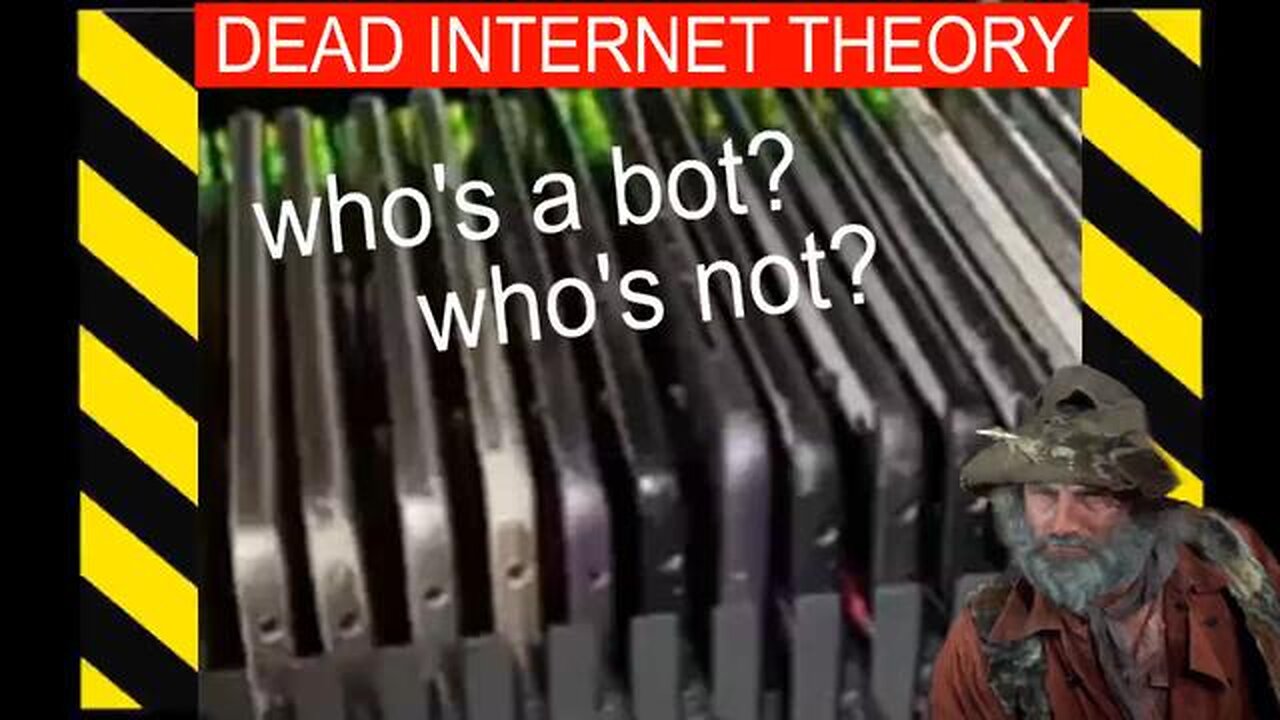 ⚠️DEAD INTERNET THEORY - Who's a bot? Who's not? - WE MUST BOYCOTT ALL AI! #TRUMP #MUSK THIEL