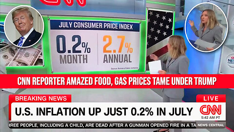 CNN Reporter SHOCKED -- AMAZED At Tame Prices Under Trump