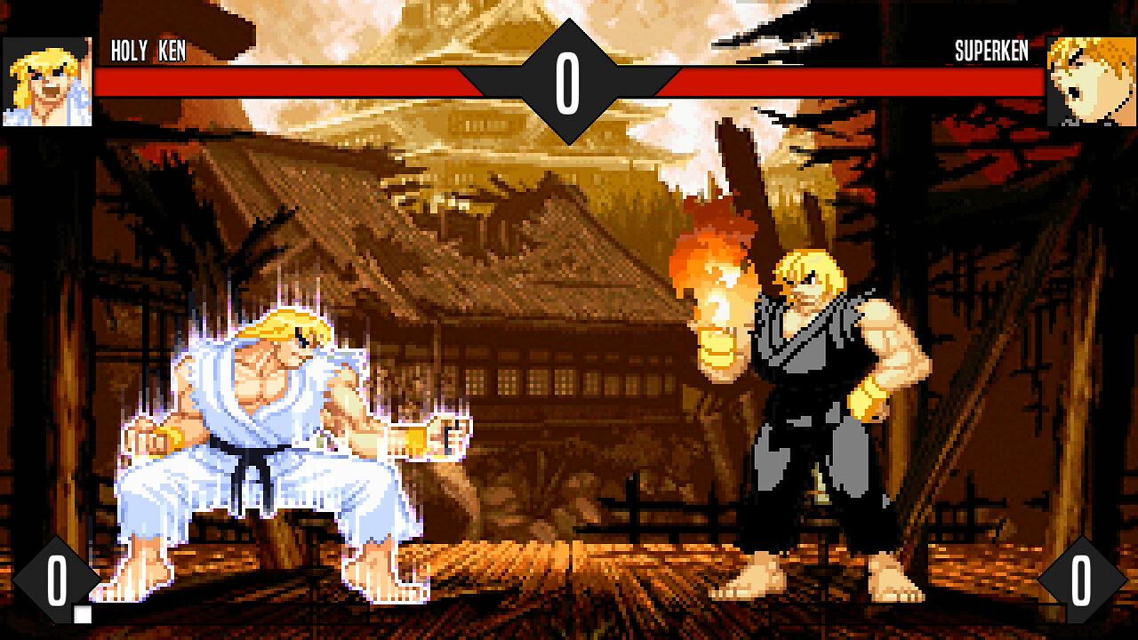 MUGEN - Updated Holy Ken vs. Updated SuperKen - Download