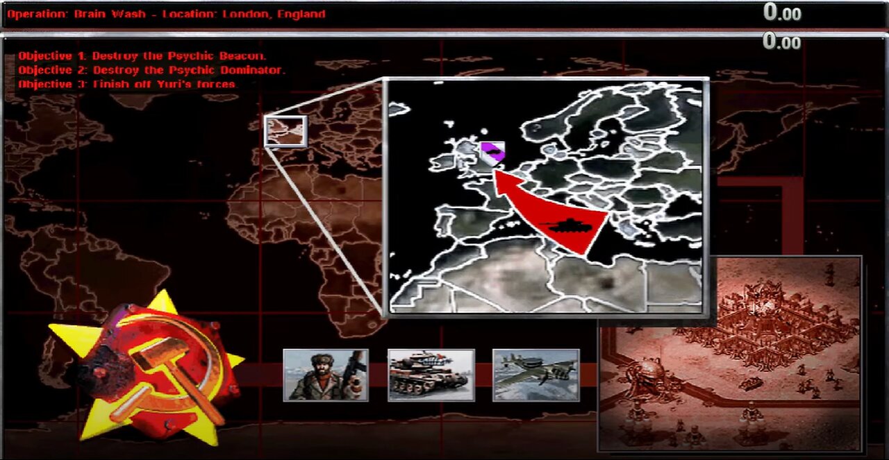 Red Alert 2 - Yuri's Revenge - Soviet's Mission - Part 3: Brain Wash - Mod