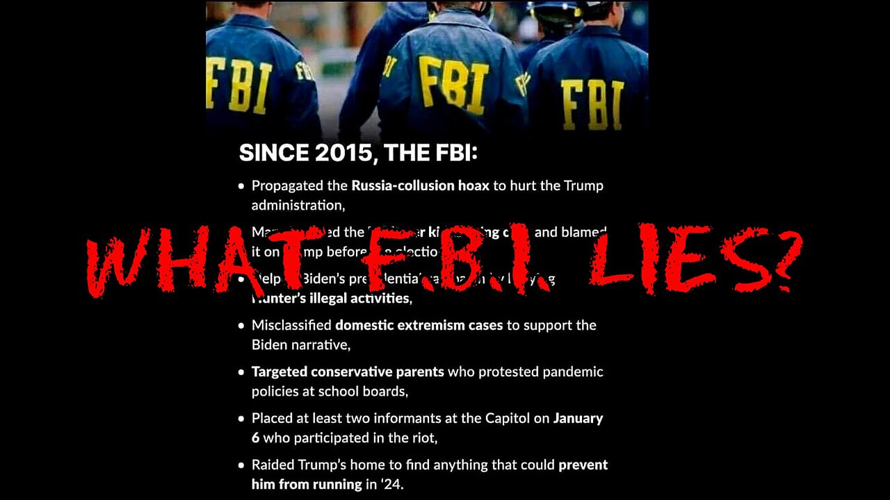 BZ's Saloon, 08.26.25: What FBI Lies?