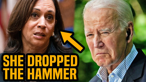 Kamala Harris finally throws Joe Biden under the bus