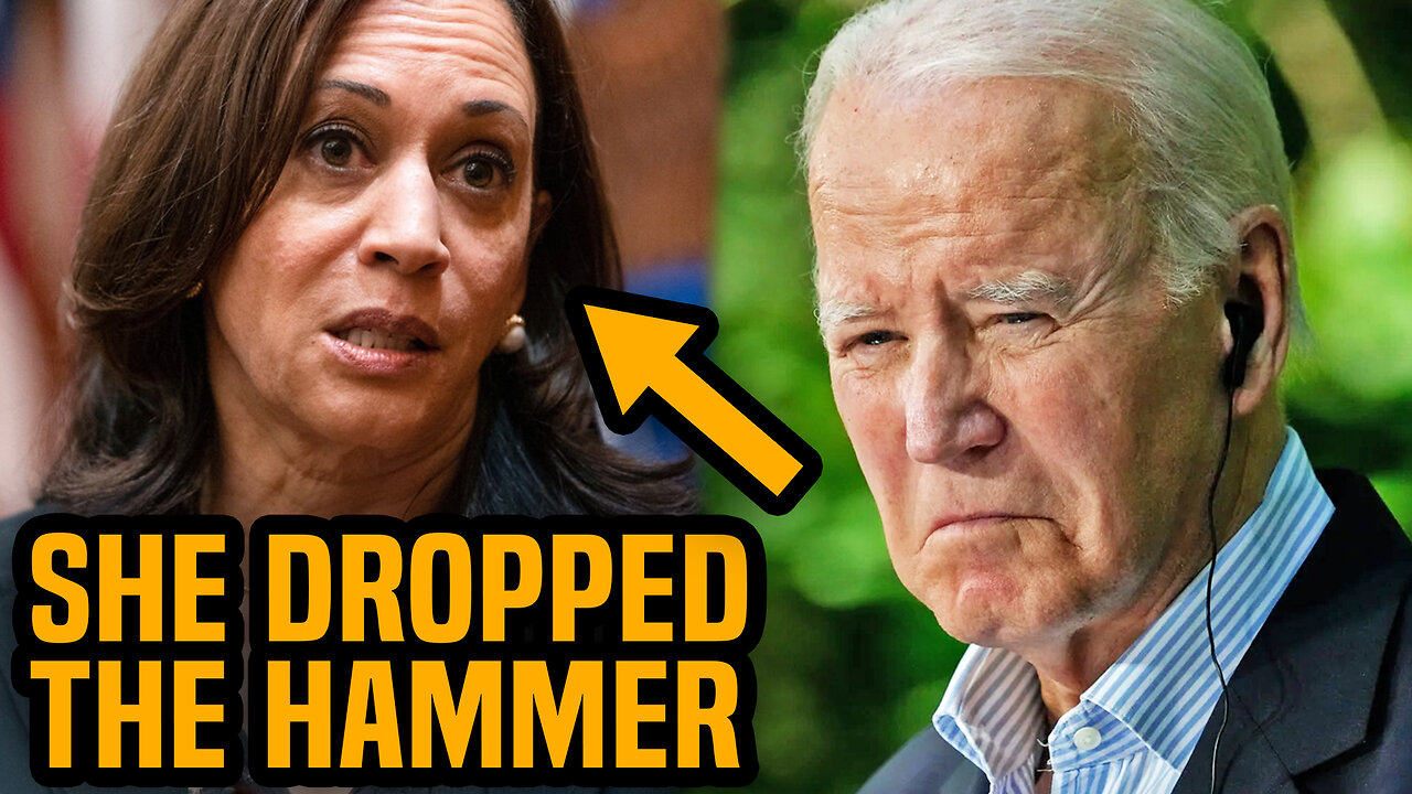 Kamala Harris finally throws Joe Biden under the bus