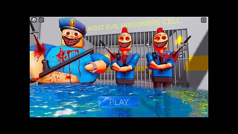 NIGHTMARE WATER MODE! SIREN COP BARRY'S PRISON RUN! A lot of Nightmare SIREN COP (#Obby) #Roblox