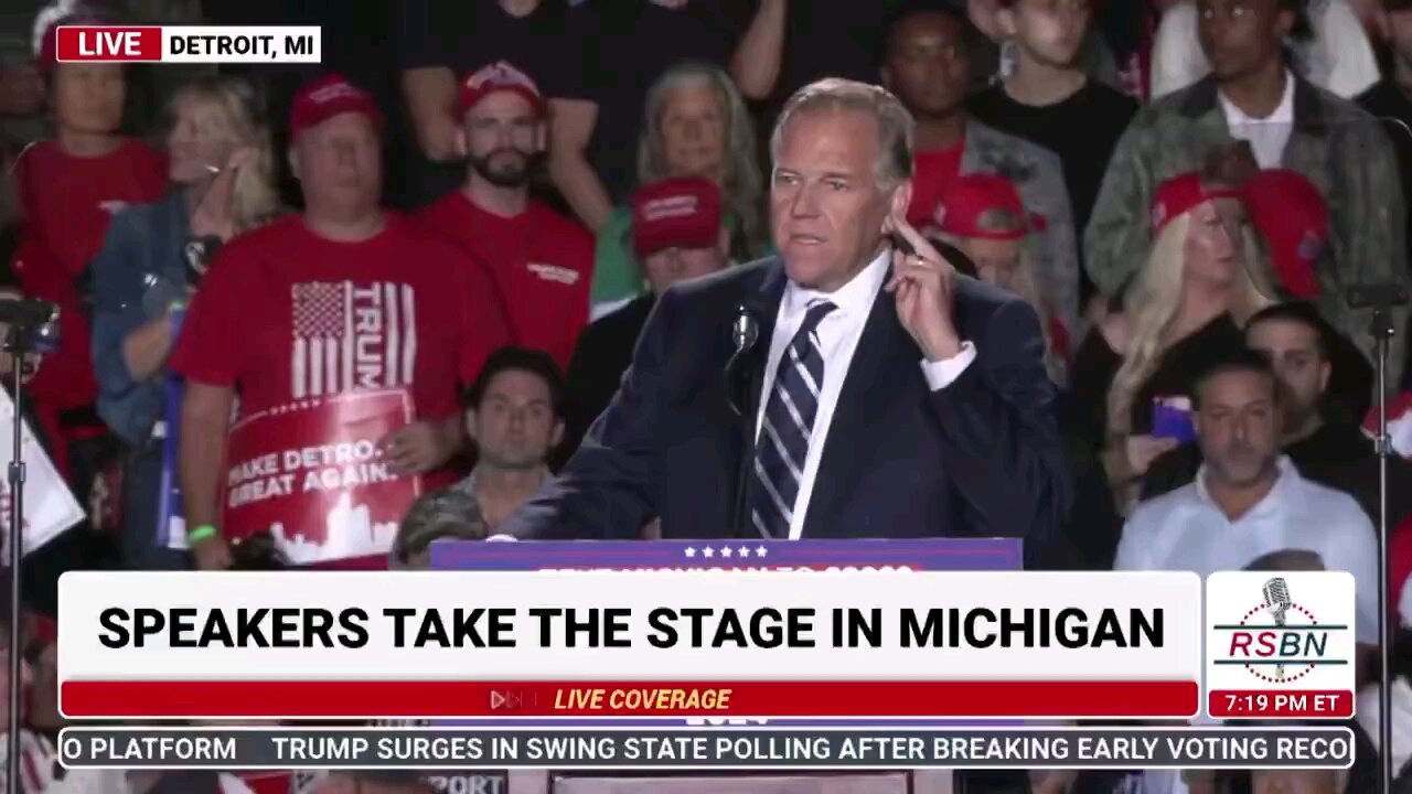 President Trump backed Candidate Mike Rogers is running for the Senate in Michigan.