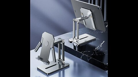 Adjustable Foldable Phone Tablet Desk Stand, for Phone, Tablet, Kindle & More