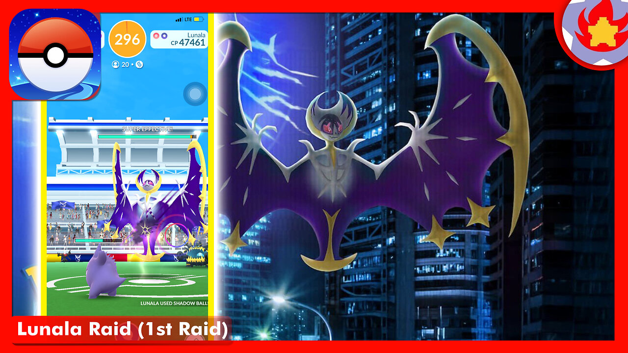 Lunala Raid (1st Raid) | Pokemon GO