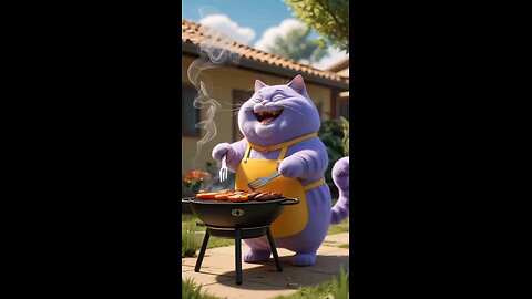 cat cooking 🍳🍳🍳