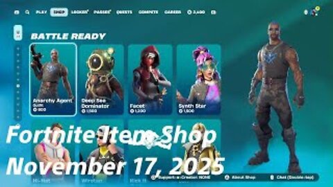 Fortnite Item Shop|November 17, 2025