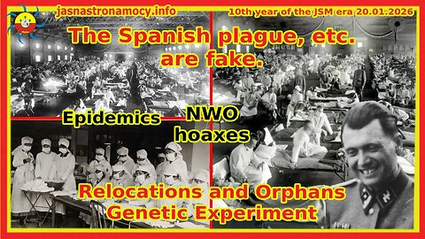 Spanish flu, plague, etc. it's fake. Epidemics. NWO nonsense. Relocations and orphans.