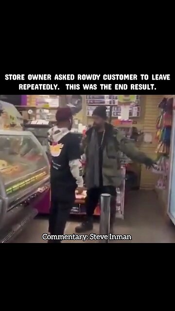 Rowdy Customer gets Served