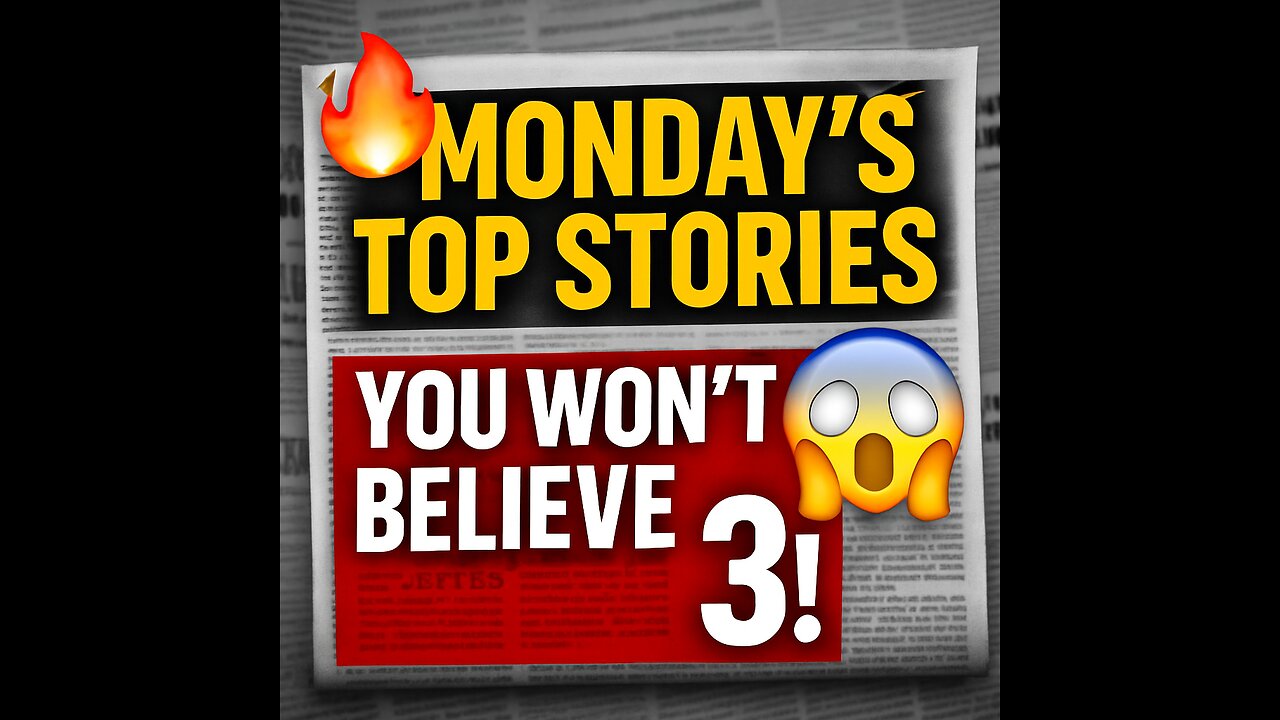 Monday’s News You Missed – Shocking Updates!