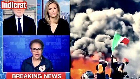 Funny - Democrats In Split Screen Saying LA Riots Are Peaceful