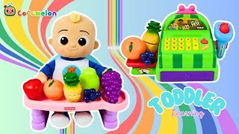 Cocomelon JJ Shops for Rainbow Foods at the Farmers Market!