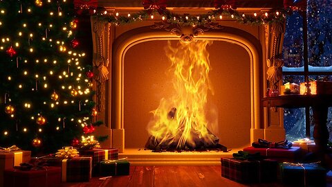 🟢LIVE: Relaxing Christmas Fireplace / ASMR 🟢