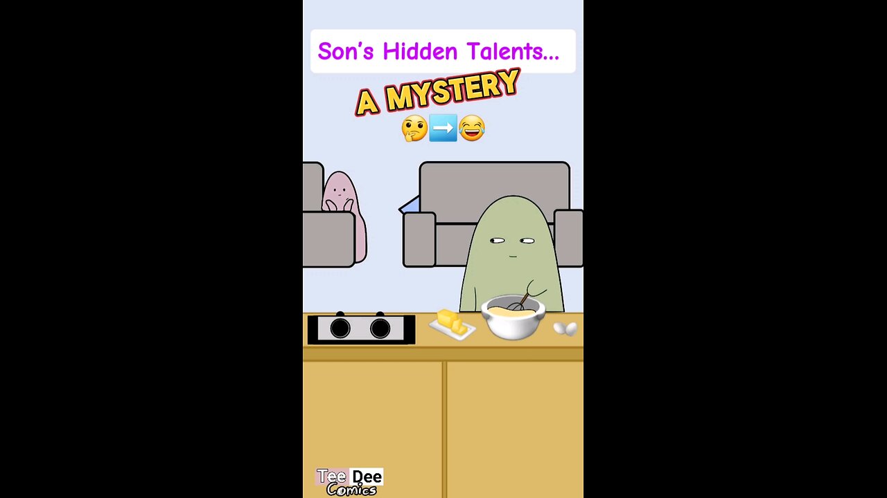 “Son’s Hidden Talents… A Mystery 🤔➡️😂” #shorts #funny #animation