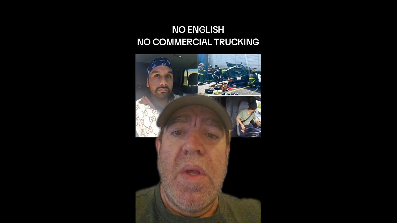 NO ENGLISH, NO LICENSE