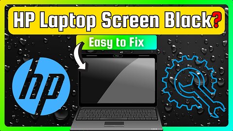 Fix HP Laptop Black Screen But Turns On (in One Minute)