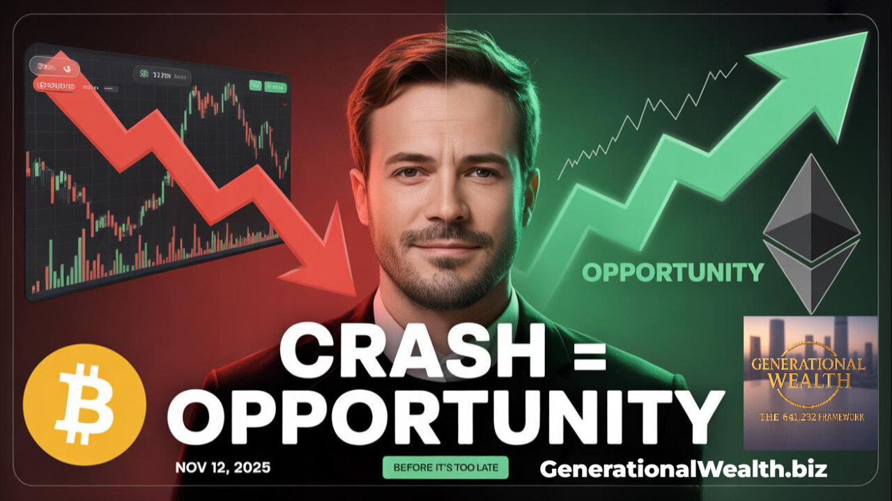 CRYPTO CRASH Creates MASSIVE Opportunity! Bitcoin $104K, ETH $3.5K Breakdown Nov 12, 2025
