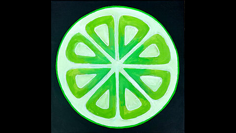 'Rumble Lime' Original Art Painting Timelapse 6-16-25