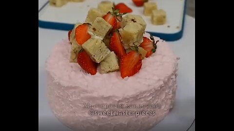 Мастер-класс 🍓🌿Ягодно-йогуртовый торт «Ай-Бэрри»🌿🍓