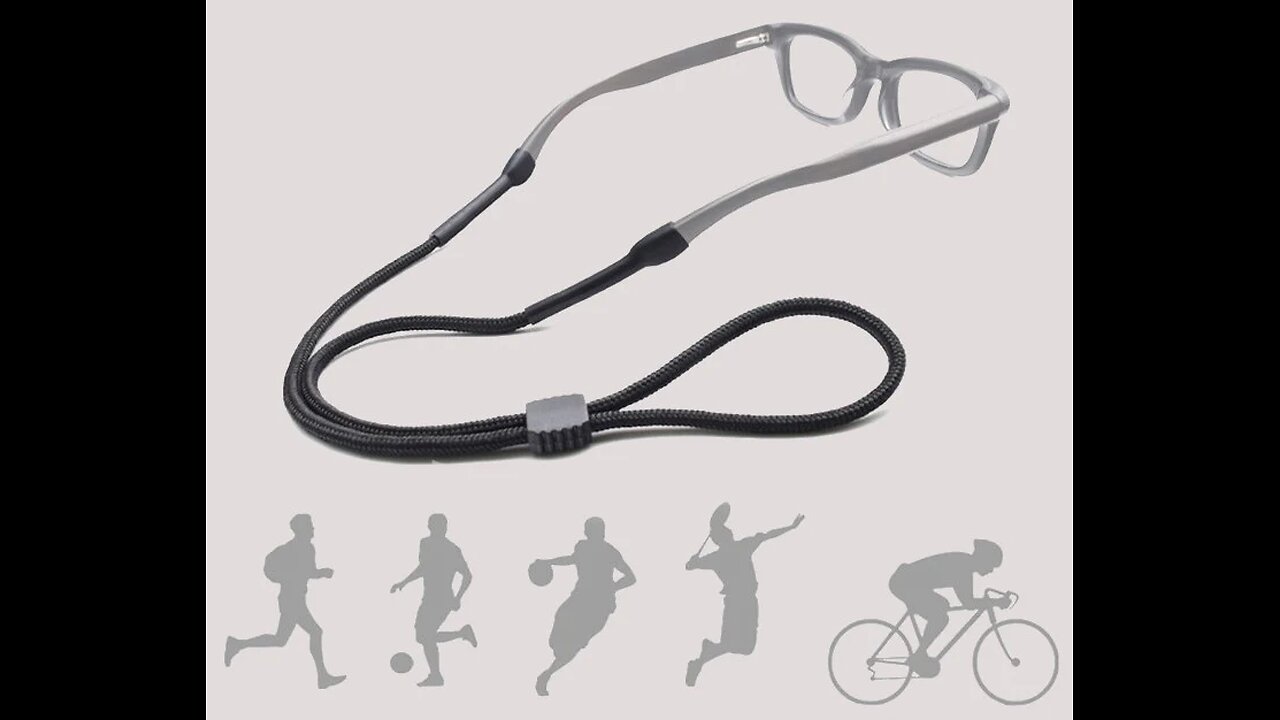 Versatile Eyewear Retainer Eyeglasses Strap, with Adjustable Length, for Running, Glasses (2-Pack)