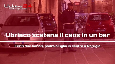 Ubriaco scatena il caos in un bar Feriti due baristi, padre a figlio in centro a Perugia