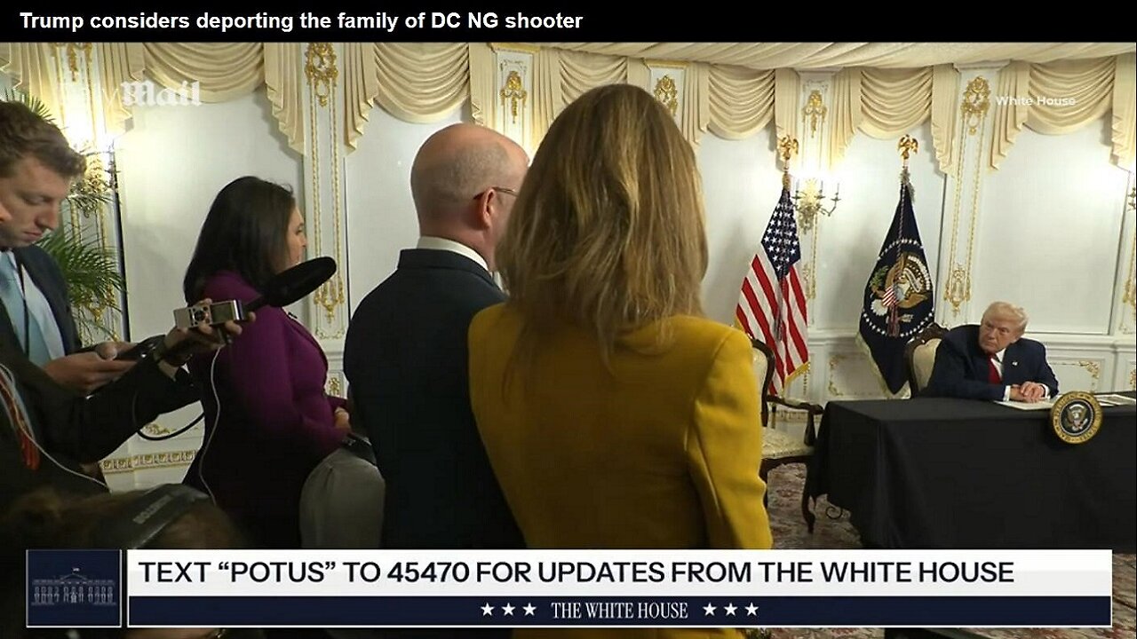 President Trumps considering deporting wife & 5 kids of DC National Guard shooter ~ Daily Mail