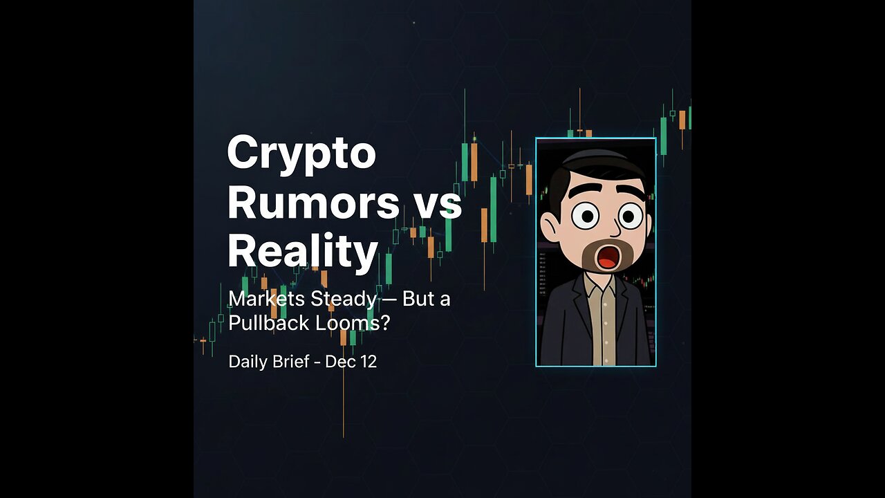 Crypto Rumors vs Reality | Bitcoin Steady, Pullback Risk & The Truth Behind Today’s Hype