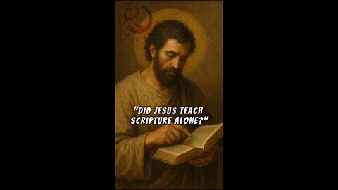JESUS NEVER TAUGHT “SCRIPTURE ALONE”: SOLA SCRIPTURA: BIBLE ALONE MYTH: SACRED TRADITION: APOSTOLIC