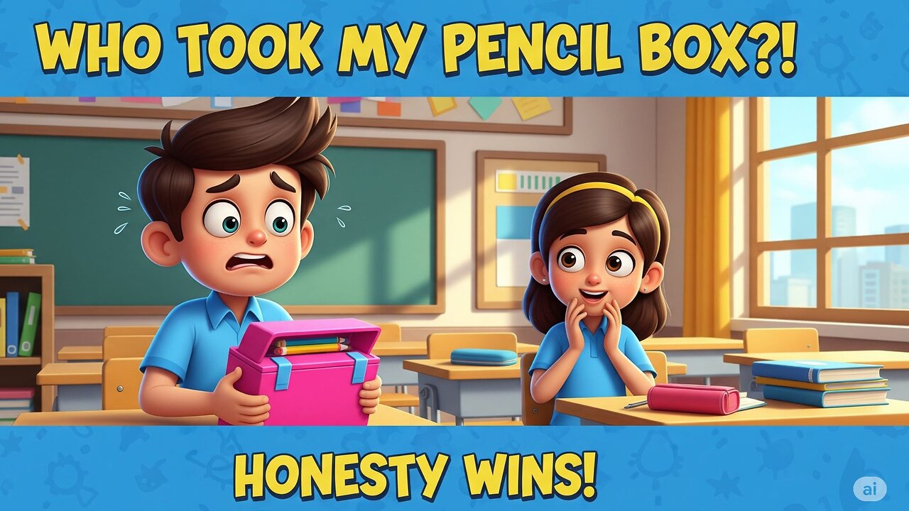The Missing Pencil Box ✏️🎒 | Honesty Wins! Moral Story for Kids in Hindi #LearnToons