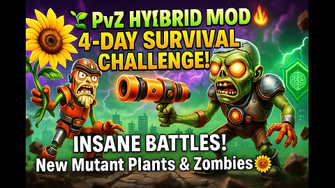 Plants vs Zombies Hybrid Mod: 4-Day Survival Challenge