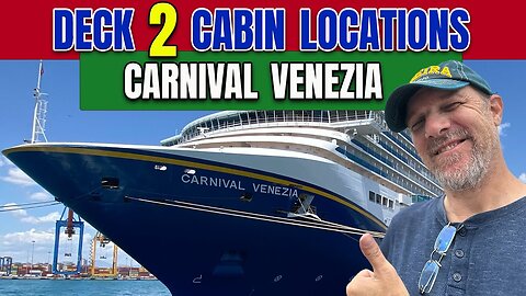 Carnival Venezia. Cabin Locations. Deck 2