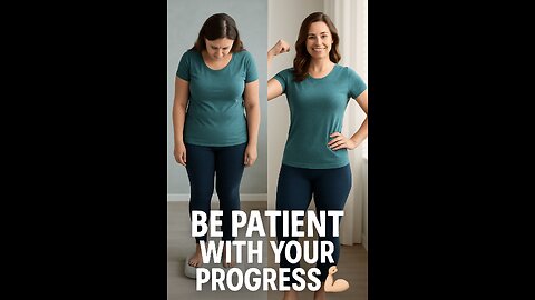 💪 Be Patient With Your Progress — Fitness Motivation