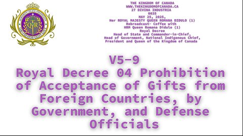 Royal Decree 04 Prohibition of Acceptance of Gifts from Foreign Countries, by Government, and Defens