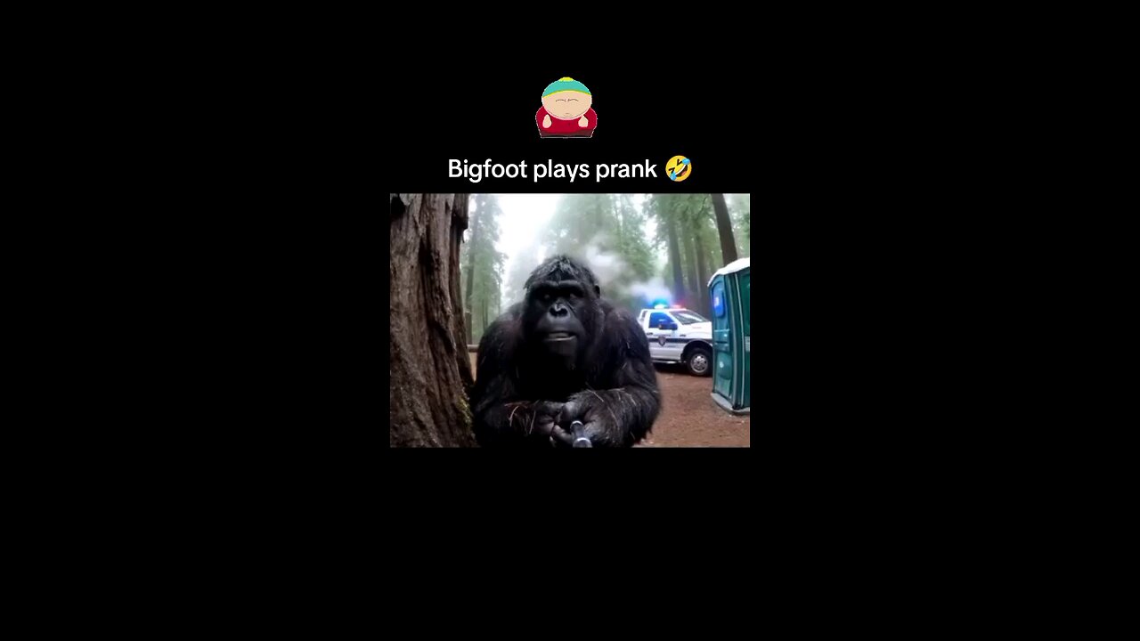 Bigfoot plays prank