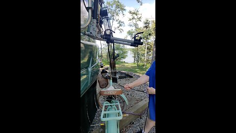 Grandma needs HELP. Can she use this pulley to lift her bike onto the bike rack of the RV?