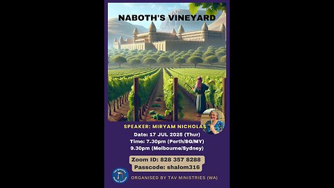 Naboth's Vineyard, with post teaching reflections about King David's covetousness.