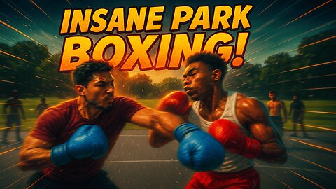 Brutal Basketball court KO! Boxer Drops 🟥🥊 vs 🟦🥊